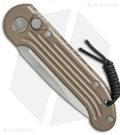 Microtech LUDT Automatic Knife Tan (3.4" Satin) 135-4TA 4 Microtech LUDT Automatic Knife Tan (3.4" Satin) 135-4TA - Image 2