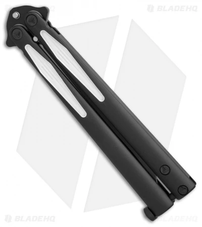 Microtech Tachyon III Balisong Butterfly Knife Venom (4.5" Black/White) 173-1VM 4 Microtech Tachyon III Balisong Butterfly Knife Venom (4.5" Black/White) 173-1VM - Image 2