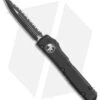 Microtech Ultratech Dagger D/E OTF Knife Tactical (3.4" Black Full Serr) -Knife Discount Store Microtech Ultratech DE OTF Auto Tactical CC Black Full Serr BHQ 51741 jr