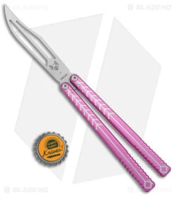 Nabalis + Will Hirsch The Vulp Butterfly Balisong Trainer Pink Al (4.4" BB) -Knife Discount Store Nabalis Will Hirsch The Vulp Butterfly Balisong Trainer Pink BB BHQ 175002 jr bottlecap