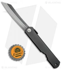 Nagao Higonokami Friction Folder Black Stainless Steel (3" Aogami) -Knife Discount Store Nagao Higonokami Black Stainless Steel Aogami HIGOCBB BHQ 72445 jr bottlecap