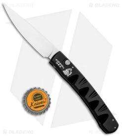 Piranha Virus Automatic Knife Black (3.25" Mirror) -Knife Discount Store Piranha Virus Auto Black Mirror BHQ 27807 jr bottlecap
