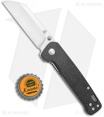 QSP Penguin Liner Lock Knife Black G-10/Carbon Fiber (3.12" Satin D2) 6 QSP Penguin Liner Lock Knife Black G-10/Carbon Fiber (3.12" Satin D2) - Image 4