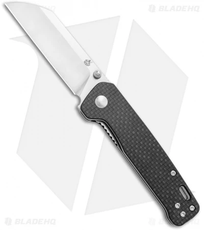 QSP Penguin Liner Lock Knife Black G-10/Carbon Fiber (3.12" Satin D2) 3 QSP Penguin Liner Lock Knife Black G-10/Carbon Fiber (3.12" Satin D2)