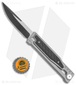 Reate Knives Reate EXO Gravity Drop Point Knife Titanium/Black G-10 (3.75" Two Tone PVD) -Knife Discount Store Reate EXO Gravity DP Ti Black G 10 PVD BHQ 142280 jr bottlecap