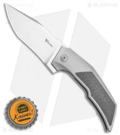 Reate Knives Bharucha T3000 Carbon Fiber Bead Blast (3" Satin) -Knife Discount Store Reate Knives Bharucha T3000 Carbon Fiber Bead Blast 3in Satin BHQ 115090 LS Bottlecap