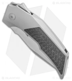 Reate Knives Bharucha T3000 Carbon Fiber Bead Blast (3" Satin) -Knife Discount Store Reate Knives Bharucha T3000 Carbon Fiber Bead Blast 3in Satin BHQ 115090 LS Spine