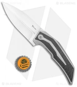 Reate Knives Bharucha T4000 Frame Lock Knife Carbon Fiber/Ti (3.8" Satin) 10 Reate Knives Bharucha T4000 Frame Lock Knife Carbon Fiber/Ti (3.8" Satin) -Knife Discount Store Reate Knives T4000 CF BHQ 100986 jr bottlecap