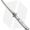 SKM AB 11" Italian Stiletto Automatic Knife White Pearlex (5" Satin Dagger)