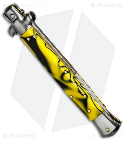 SKM AB 11" Italian Stiletto Automatic Knife Killer Bee (5" Satin Bayonet) 5 SKM AB 11" Italian Stiletto Automatic Knife Killer Bee (5" Satin Bayonet) - Image 3