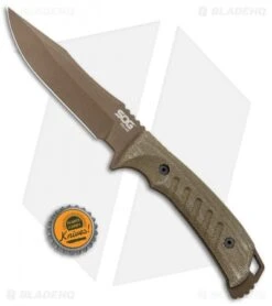 SOG Pillar Limited Fixed Blade Canvas Micarta (5" Bronze Cerakote) 10 SOG Pillar Limited Fixed Blade Canvas Micarta (5" Bronze Cerakote) -Knife Discount Store SOG Pillar Limited Fix Blade Canvas Micarta Bronze Cerakote UF1002 BX BHQ 94263 jr bottlecap
