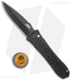 SOG Spec Elite I Automatic Knife (3.5" Black) SE-52 9 SOG Spec Elite I Automatic Knife (3.5" Black) SE-52 -Knife Discount Store SOG Spec Elite I Auto Knife Black BHQ 8487 jr bottlecap