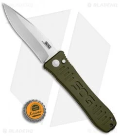 SOG Knives Spec Elite II Large Automatic Knife OD Green (4" Satin) SE-61OD -Knife Discount Store SOG Spec Elite II Large OD Green Satin SE 61OD BHQ 70989 jr bottlecap