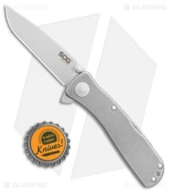 SOG Twitch II LT Assisted Opening Knife Stonewash (2.6" Satin) TWI-18 9 SOG Twitch II LT Assisted Opening Knife Stonewash (2.6" Satin) TWI-18 -Knife Discount Store SOG Twitch II LT SW Satin TWI 18BX BHQ 77262 jr bottlecap 2