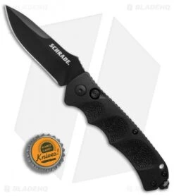 Schrade Extreme Survival Spear Point Automatic Knife (3.25" Black) SC60B -Knife Discount Store Schrade Extreme Survival black BHQ 2747 er bottlecap