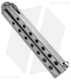 Schrade USA Manilla Folder Butterfly Knife (4.1" Satin D2) SCMF 8 Schrade USA Manilla Folder Butterfly Knife (4.1" Satin D2) SCMF -Knife Discount Store Schrade USA Manilla Butterfly D2 SCHMF BHQ 67419 jr side