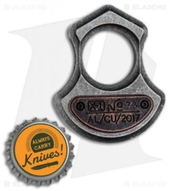 Serge Panchenko X-1 Knuck Tumbled (Aluminum/Copper) 7 Serge Panchenko X-1 Knuck Tumbled (Aluminum/Copper) -Knife Discount Store Serge Panchenko X 1 Knuck Tumbled Aluminum Copper BHQ 85840 jr bottlecap