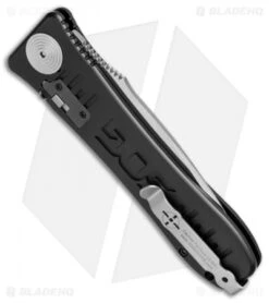 SOG Spec Elite II Automatic Knife (4" Satin) SE-61 -Knife Discount Store Sog spec elite ii large SE 61 BHQ 8484 dl side