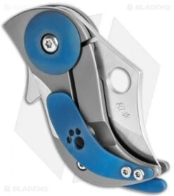 Spyderco Pochi Frame Lock Knife Titanium (1.56" Satin S45VN) 10 Spyderco Pochi Frame Lock Knife Titanium (1.56" Satin S45VN) -Knife Discount Store Spyderco Pochi FL Ti Satin C256TIP BHQ 112401 jr side