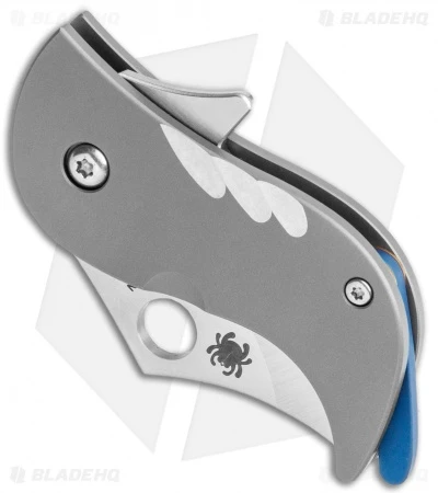 Spyderco Pochi Frame Lock Knife Titanium (1.56" Satin S45VN) 4 Spyderco Pochi Frame Lock Knife Titanium (1.56" Satin S45VN) - Image 2