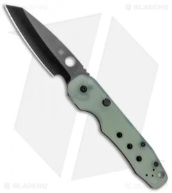 Spyderco M4 Smock Compression Lock Exclusive Knife Natural G-10 (3.5" Black)