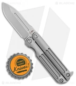 Terrain 365 Balisong Terravantium Butterfly Knife Titanium (2" Bead Blast) -Knife Discount Store Terrain 365 Balisong Terravantium Ti BB BHQ 101862 jr bottlecap