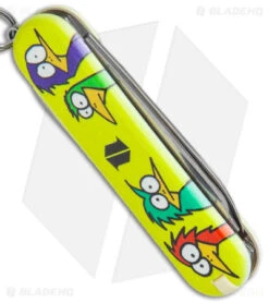 Victorinox Classic SD Swiss Army Knife Blade HQ/Frankie & Bird Exclusive Yellow -Knife Discount Store Victorinox Classic SD Swiss Army Knife Blade HQ Frankie and Bird Exclusive Yellow BHQ 147745 jr side