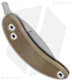 Woods Monkey By LT. Wright Banana Peel Drop Point 1/4 Green Micarta (2.5" Satin) 8 Woods Monkey By LT. Wright Banana Peel Drop Point 1/4 Green Micarta (2.5" Satin) -Knife Discount Store Woodsmonkey Banana Peel LT Wright 1 4th Green Micarta Handle DP BHQ 174140 jr side