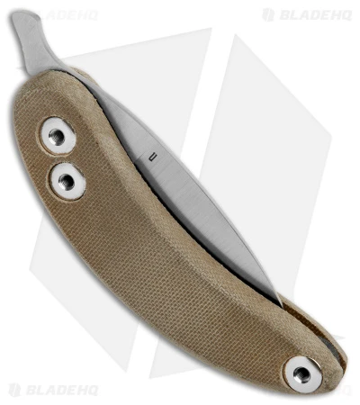 Woods Monkey By LT. Wright Banana Peel Drop Point 1/4 Green Micarta (2.5" Satin) 5 Woods Monkey By LT. Wright Banana Peel Drop Point 1/4 Green Micarta (2.5" Satin) - Image 3