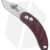 Woods Monkey By LT. Wright Banana Peel Clip Point 1/4 Red Micarta (2.5" Satin) -Knife Discount Store Woodsmonkey Banana Peel LT Wright 1 4th Red Micarta Twist Handle CP BHQ 174147 jr