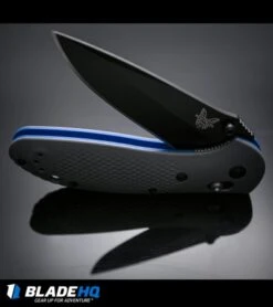 Benchmade Griptilian AXIS Lock Knife Gray/Blue G-10 (3.45" Black) 551BK-1 -Knife Discount Store benchmade griptilian grey blue black 551bk 1 BHQ 33709 dl 2