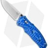 Benchmade Volli AXIS-Assist Knife Blue G-10 (3.26" Satin) 1000001-1601 -Knife Discount Store benchmade volli 1000001 1601 cm
