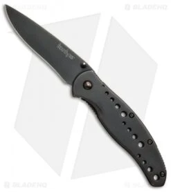 Kershaw Vapor II Frame Lock Knife Black SS (3.5" Black Plain)