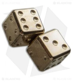 LionSteel Acorn Dice Keychain (Brass) DDOT -Knife Discount Store lionsteel dd ot dice cm