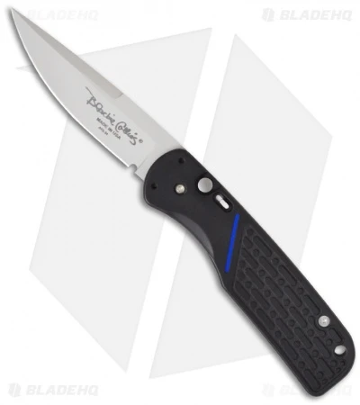 Meyerco Blackie Collins Thin Blue Line Automatic Knife (3.2" Bead Blast) USA 3 Meyerco Blackie Collins Thin Blue Line Automatic Knife (3.2" Bead Blast) USA