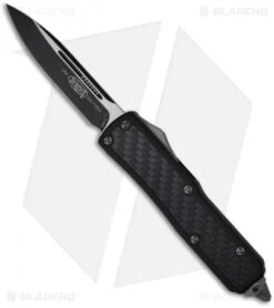 Microtech Daytona D/A OTF Knife W/ Carbon Fiber (3.25" Black) 124-1