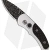 Pro-Tech Damascus Custom Runt J4 Automatic Knife W/ Carbon Fiber 4400-D -Knife Discount Store protech 4400 d j4 runt damascus custom cf