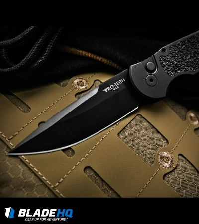 Pro-Tech TR-3 Tactical Response Automatic Knife Non-Slip (3.5" Black) R6 6 Pro-Tech TR-3 Tactical Response Automatic Knife Non-Slip (3.5" Black) R6 - Image 4