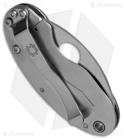 Spyderco Cricket Blue Nishijin Frame Lock Knife (1.9" Satin) C29GFBLP 4 Spyderco Cricket Blue Nishijin Frame Lock Knife (1.9" Satin) C29GFBLP - Image 2