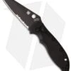 Spyderco Embassy Automatic Knife (3.13" Black Serr) C121BKPS -Knife Discount Store spyderco embassy c121bkps