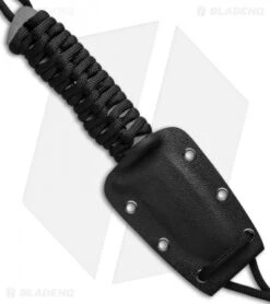 Stone River Ceramic Tanto Fixed Blade Neck Knife (2.5" Black) SRG3NTB -Knife Discount Store stone river ceramics srg3ntb cm sheath