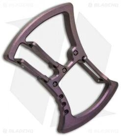 Savidan Knives Guillotine Carabiner Keychain Tool - Purple Titanium -Knife Discount Store thierry savidan knives guillotine purple cm bottom