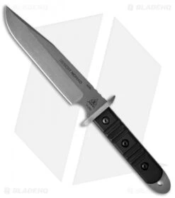 TOPS Knives Desert Nomad Fixed Blade Knife Black G-10 (6.6" Tumbled) DMAD-01