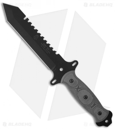 Tops Knives Survival Tactical 7 Knife Fixed Blade (7" Black) SURV-TAC 7 3 Tops Knives Survival Tactical 7 Knife Fixed Blade (7" Black) SURV-TAC 7