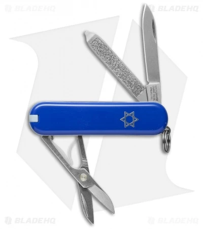 Victorinox Classic Swiss Army Knife Blue Star Of David 54002 3 Victorinox Classic Swiss Army Knife Blue Star Of David 54002